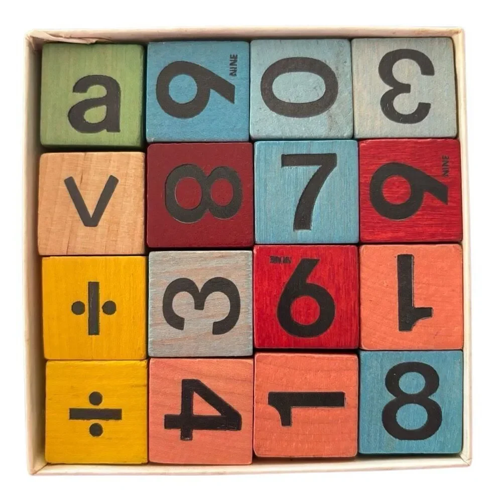 Vintage ArithmeCubes Math Aid Learning Game Scott Foresman Complete
